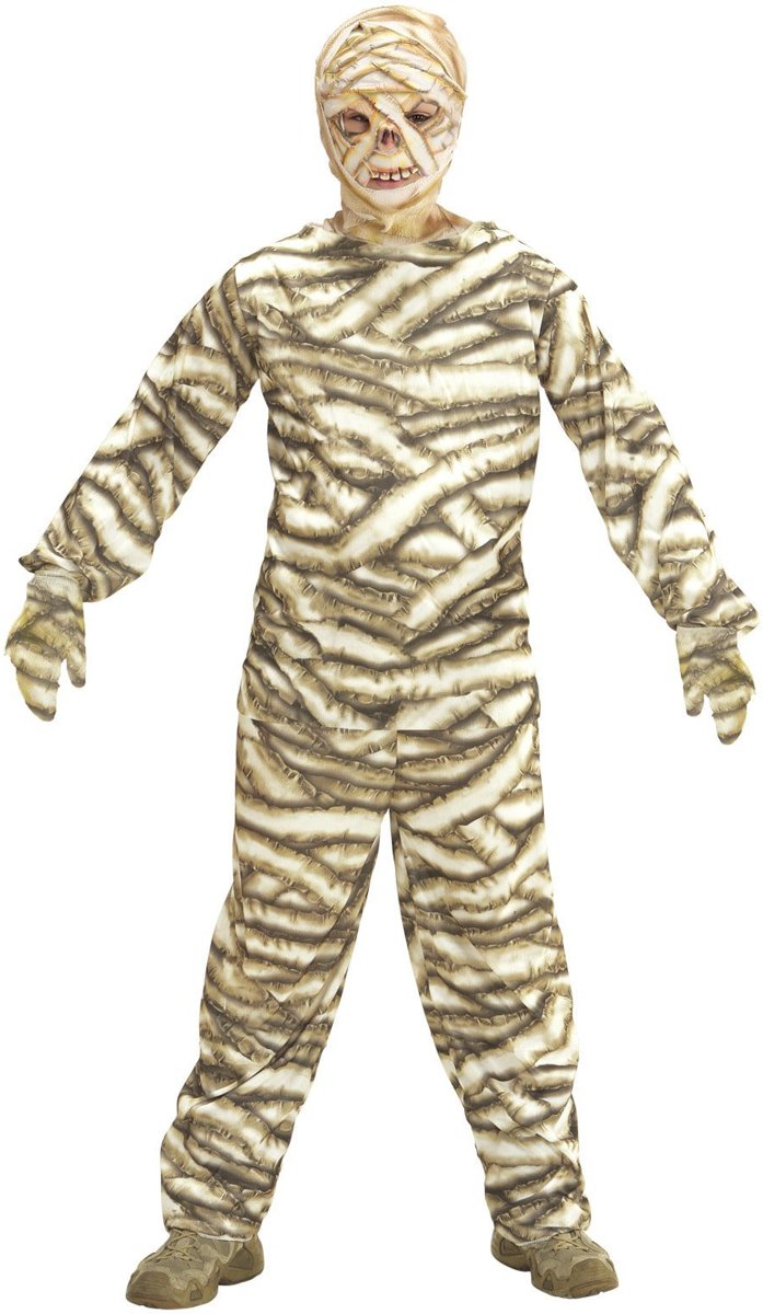 Mummie Kostuum | Afschuwelijke Mummy | Meisje | Maat 140 | Carnaval kostuum | Verkleedkleding